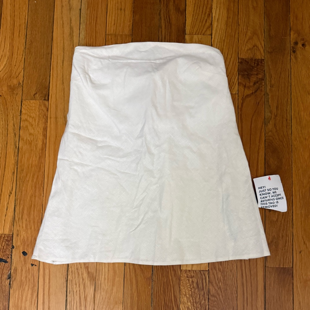 Topshop White Linen Mini Skirt – NWT (Size 2 US / 6 UK)